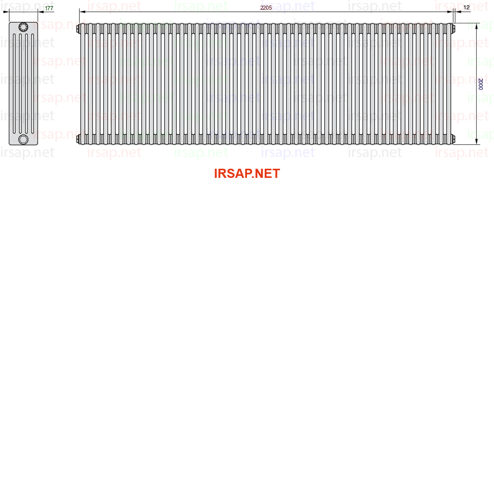 Радиатор IRSAP Tesi 52000/49 T12 CL 01